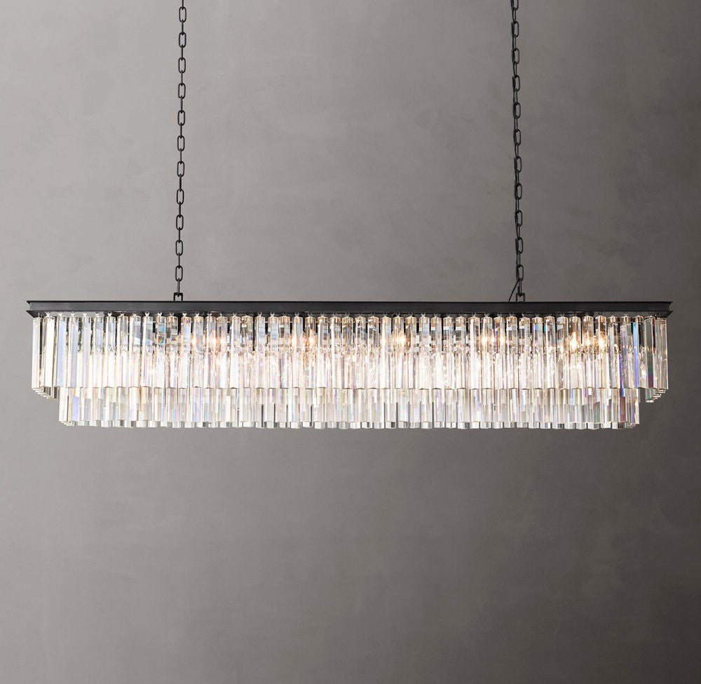 1920s Odeon Rectangular Chandelier