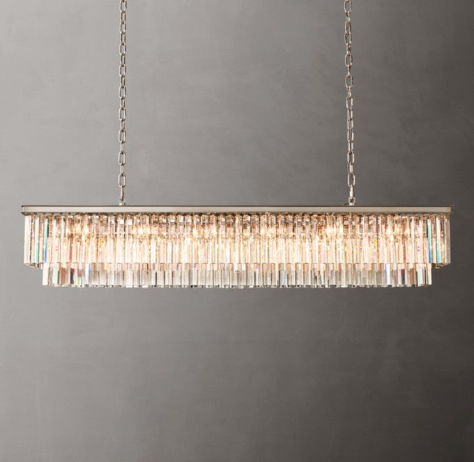 1920s Odeon Rectangular Chandelier