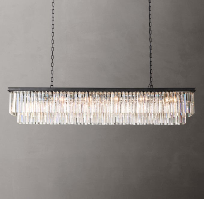 1920s Odeon Rectangular Chandelier