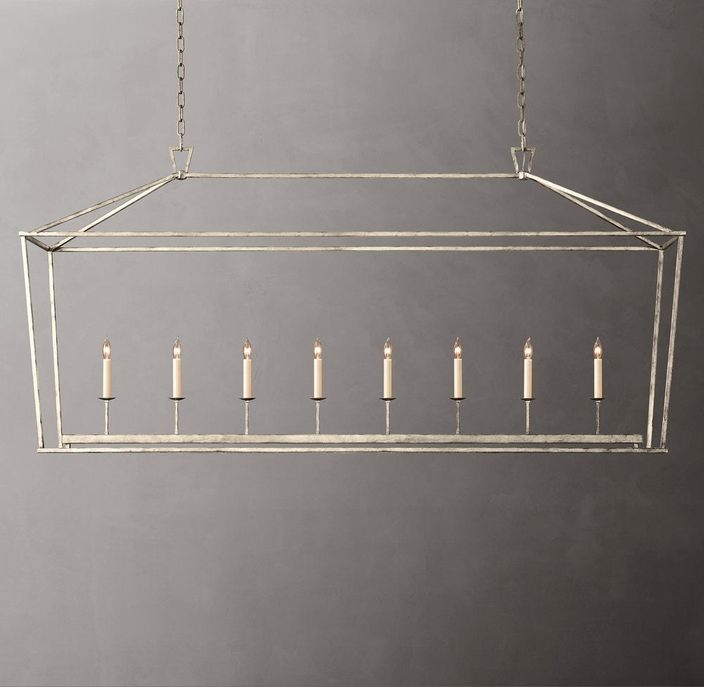 19th C. English Openwork Rectangular Chandelier