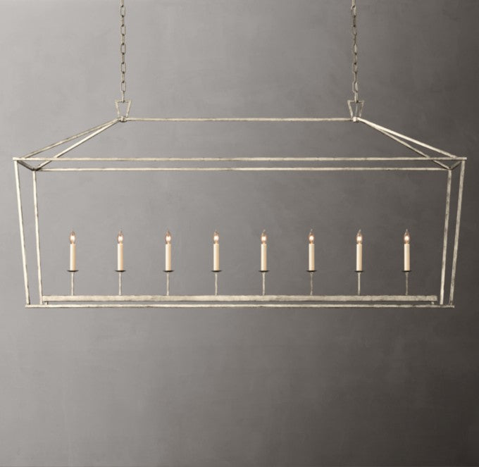 19th C. English Openwork Rectangular Chandelier