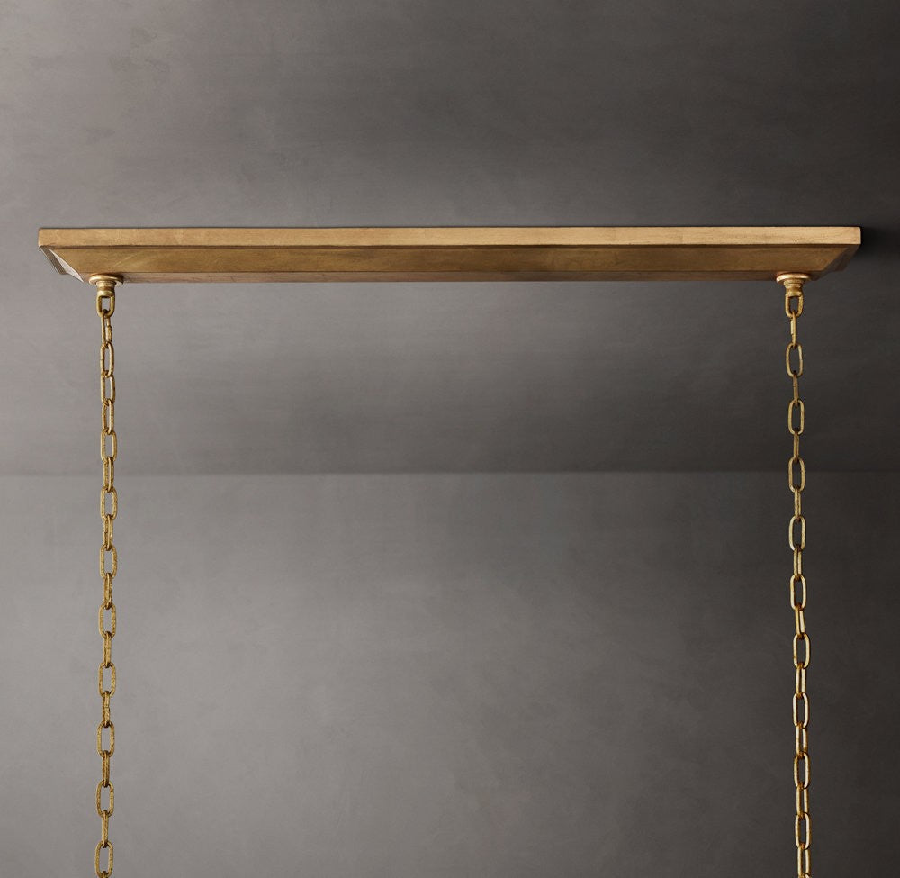 19th C. English Openwork Rectangular Chandelier