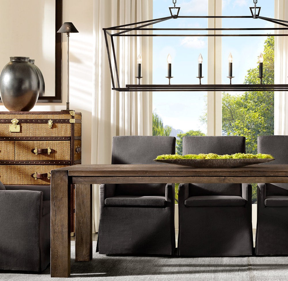 19th C. English Openwork Rectangular Chandelier