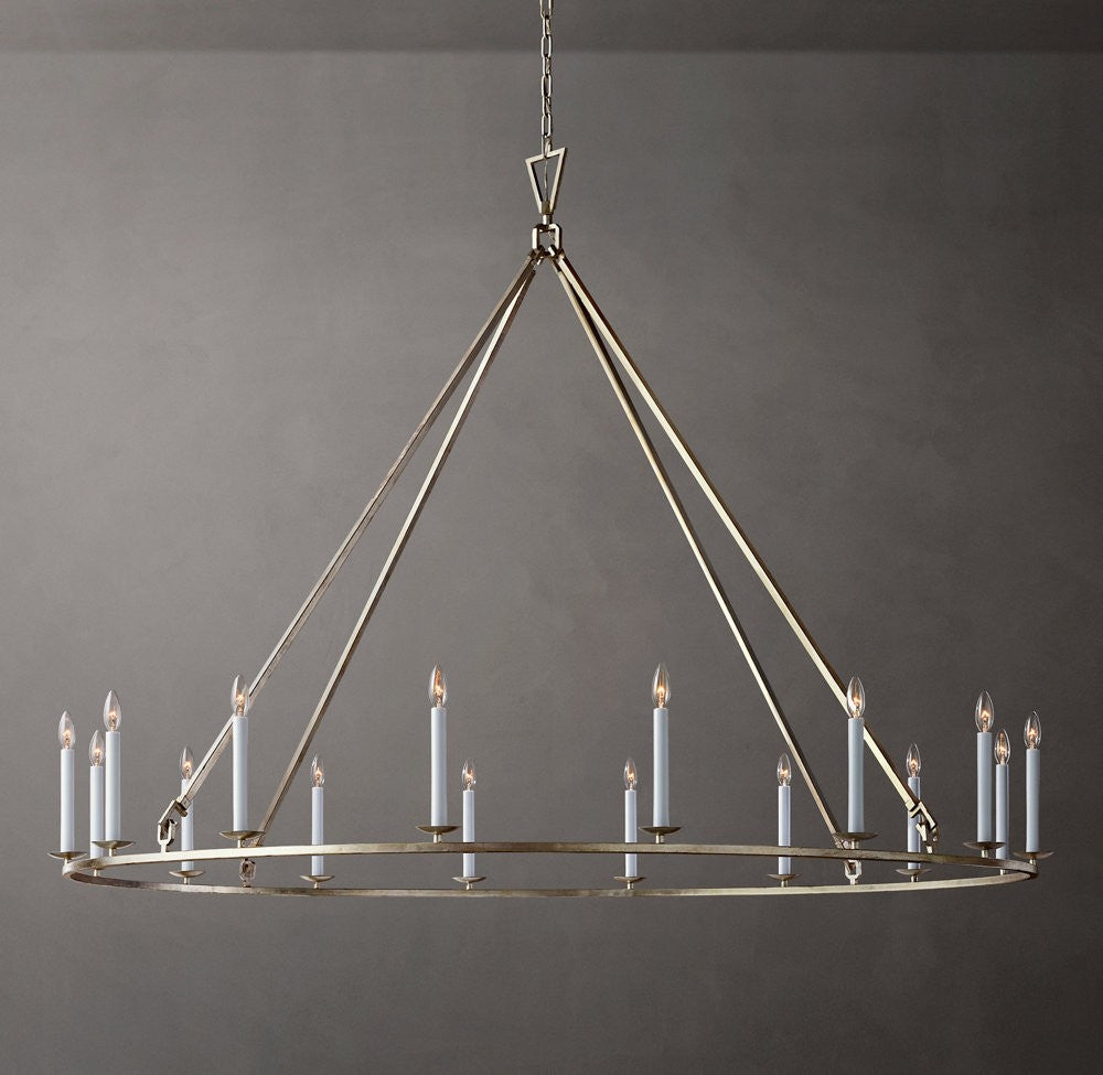 19th Century English Openwork Round Chandelier