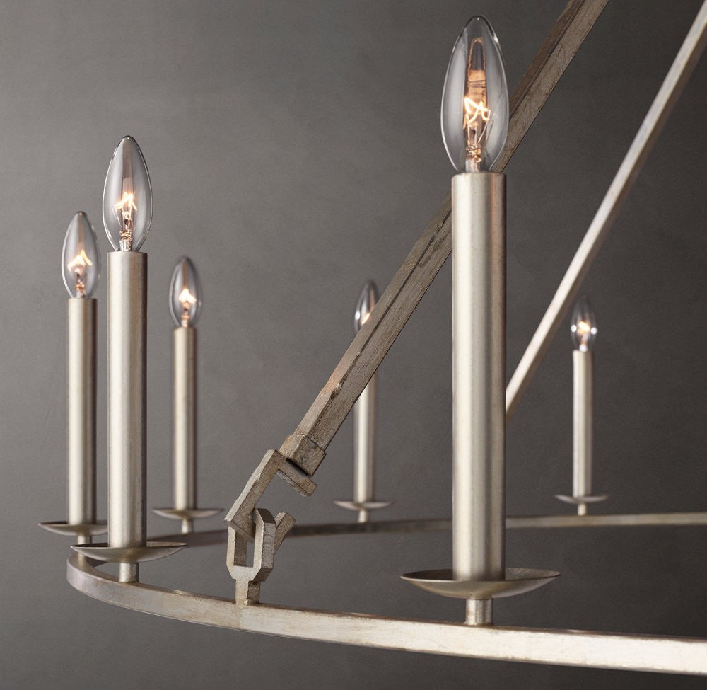 19th Century English Openwork Round Chandelier