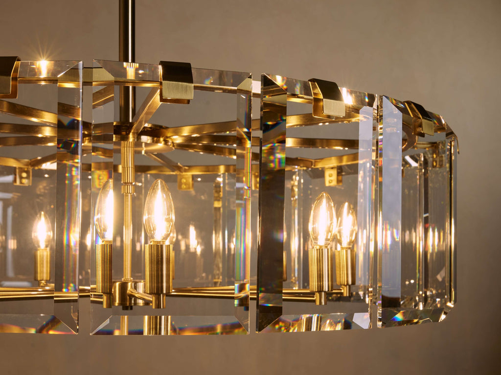 Amaya Crystal Luxe Round Chandelier