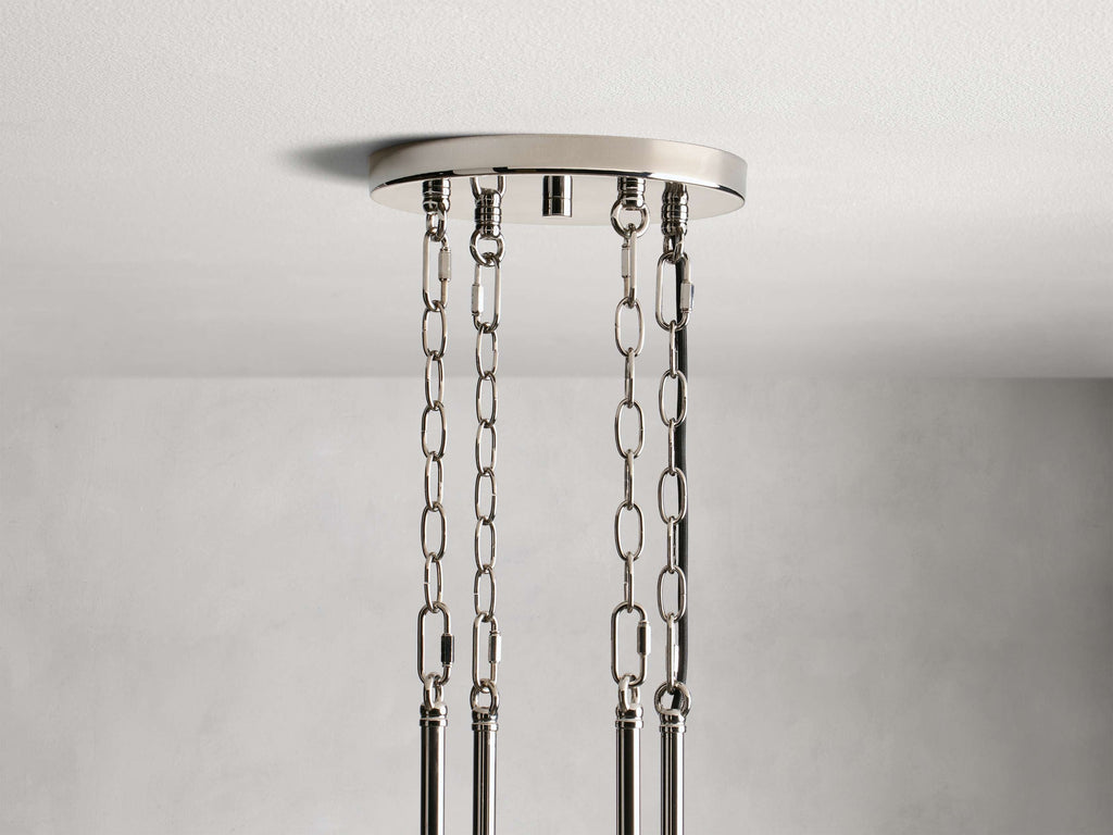Andreas Fluted Glass Ring Chandelier