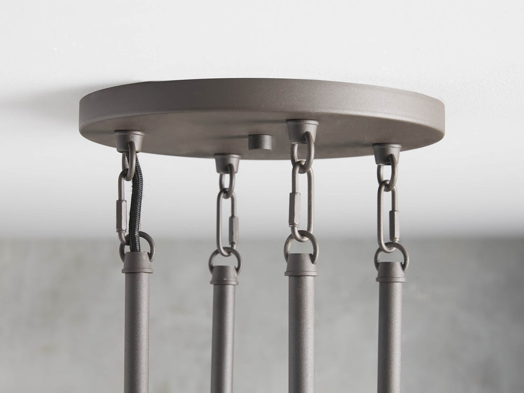 Andreas Fluted Glass Ring Chandelier