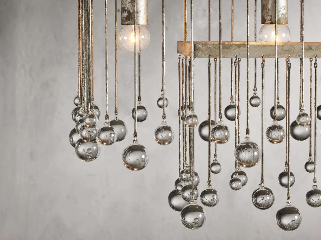 Aubrey Crystal Cage Linear Chandelier