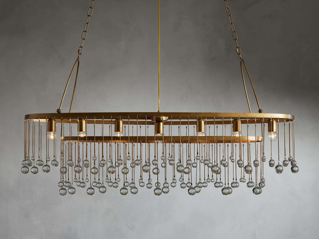 Aubrey Crystal Oval Chandelier