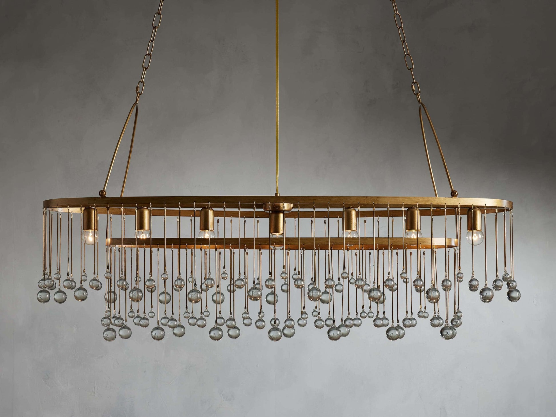 Aubrey Crystal Oval Chandelier
