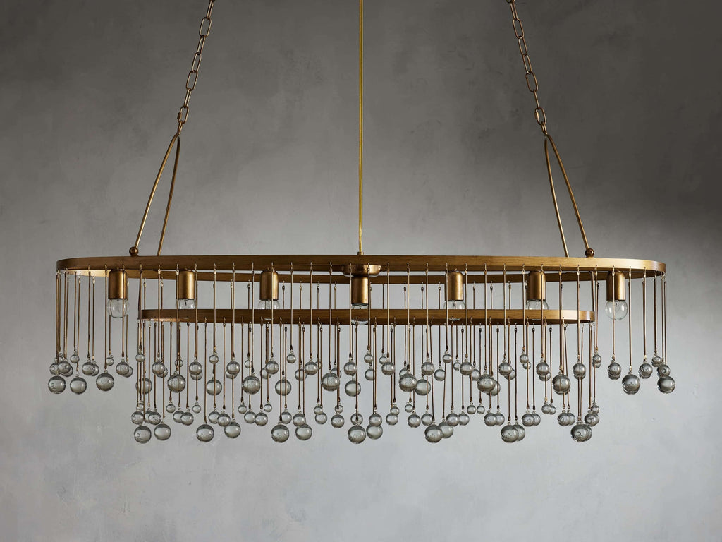 Aubrey Crystal Oval Chandelier