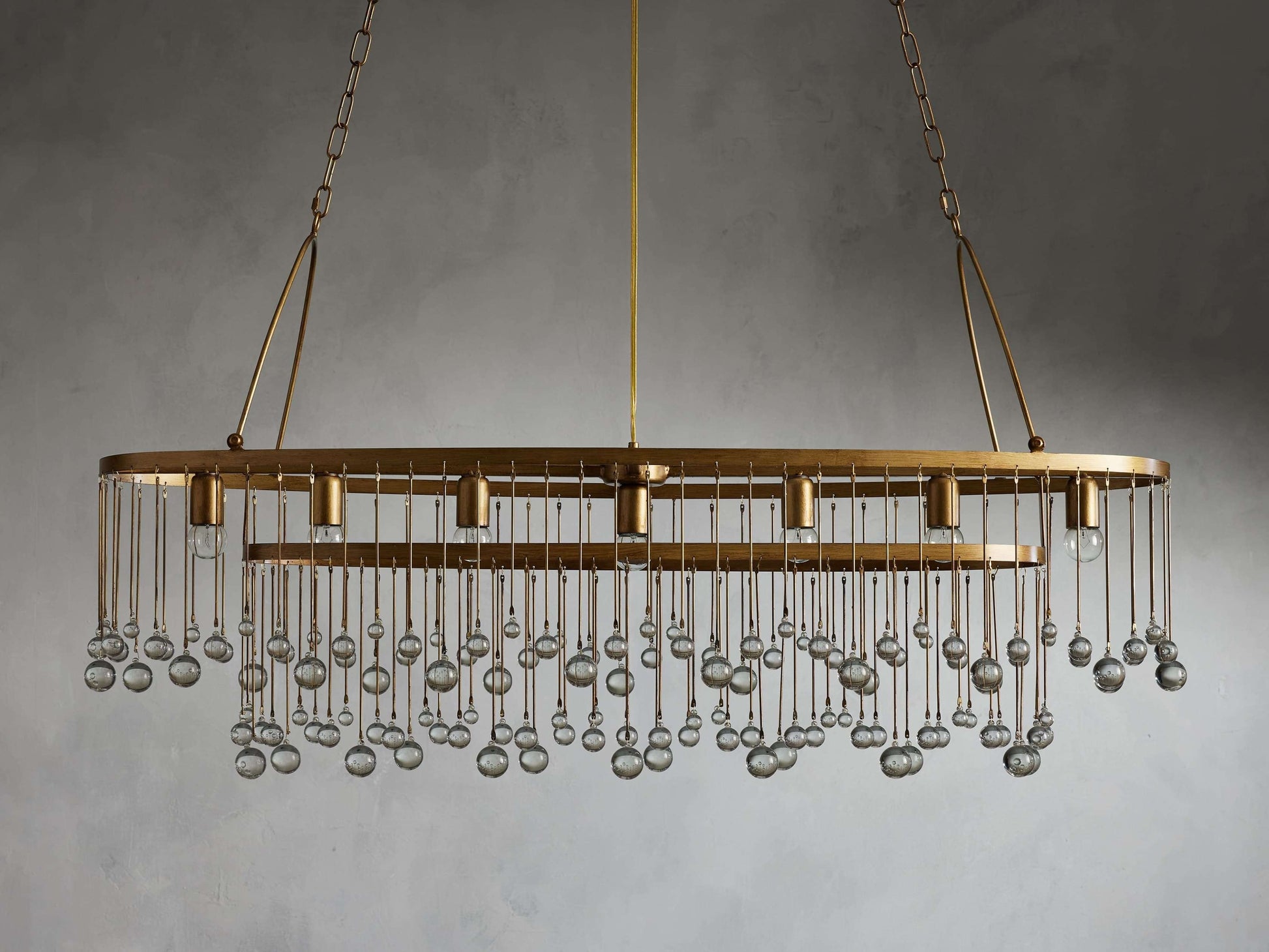 Aubrey Crystal Oval Chandelier