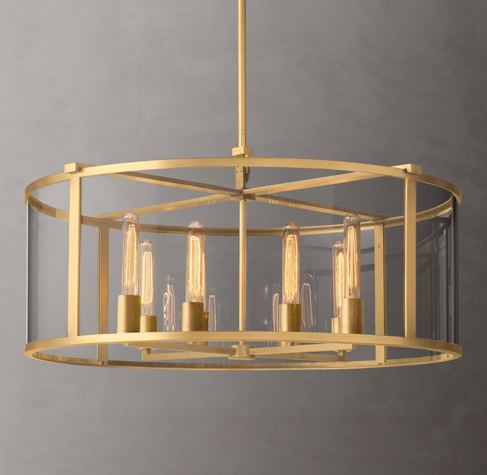 Beckman Clear Glass Round Chandelier