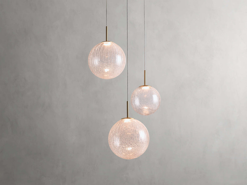 Casen Brass Globe LED Chandelier