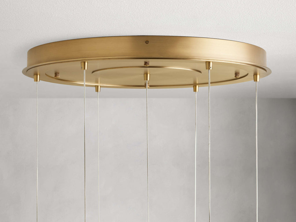 Casen Brass Globe LED Chandelier