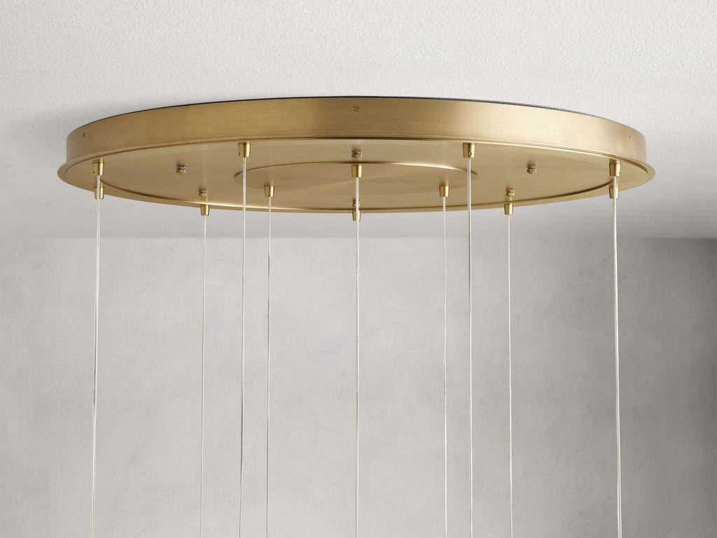 Casen Brass Globe LED Chandelier