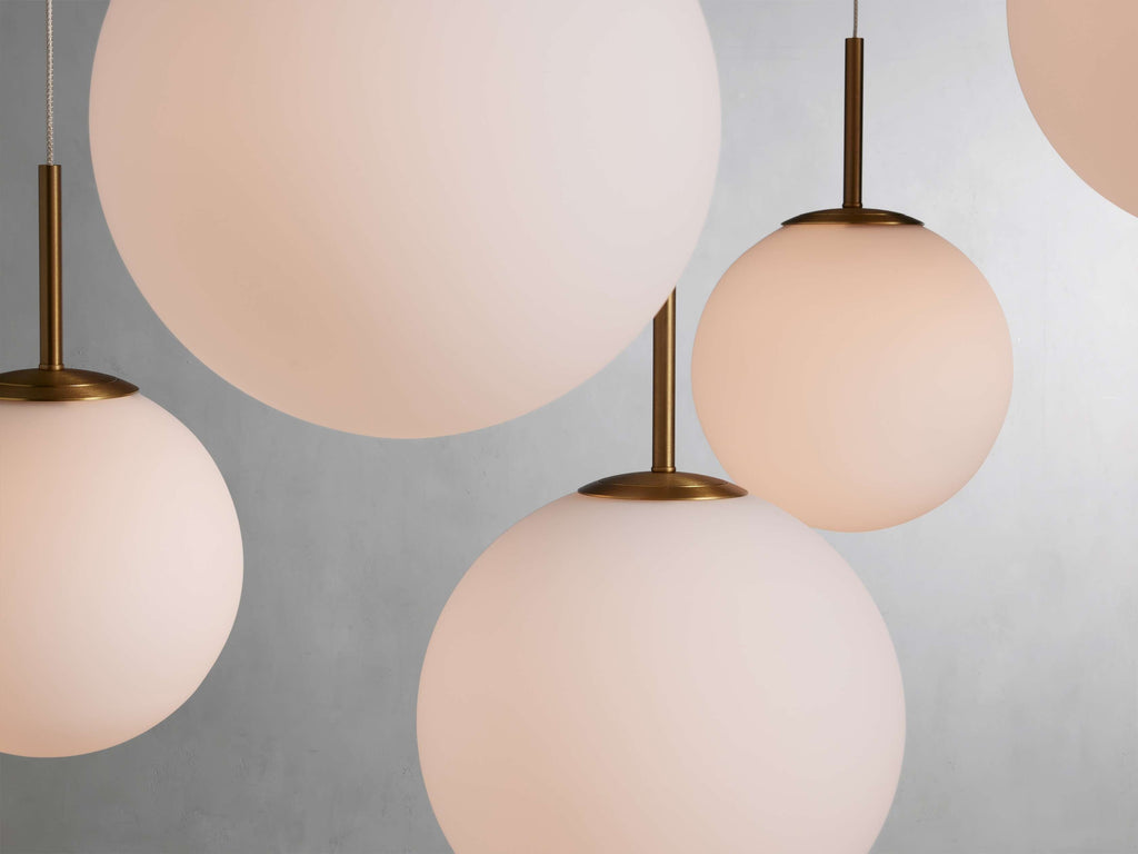 Casen Brass Globe LED Chandelier