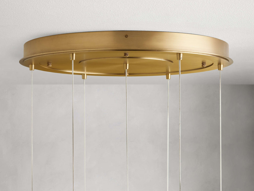 Casen Brass Globe LED Chandelier