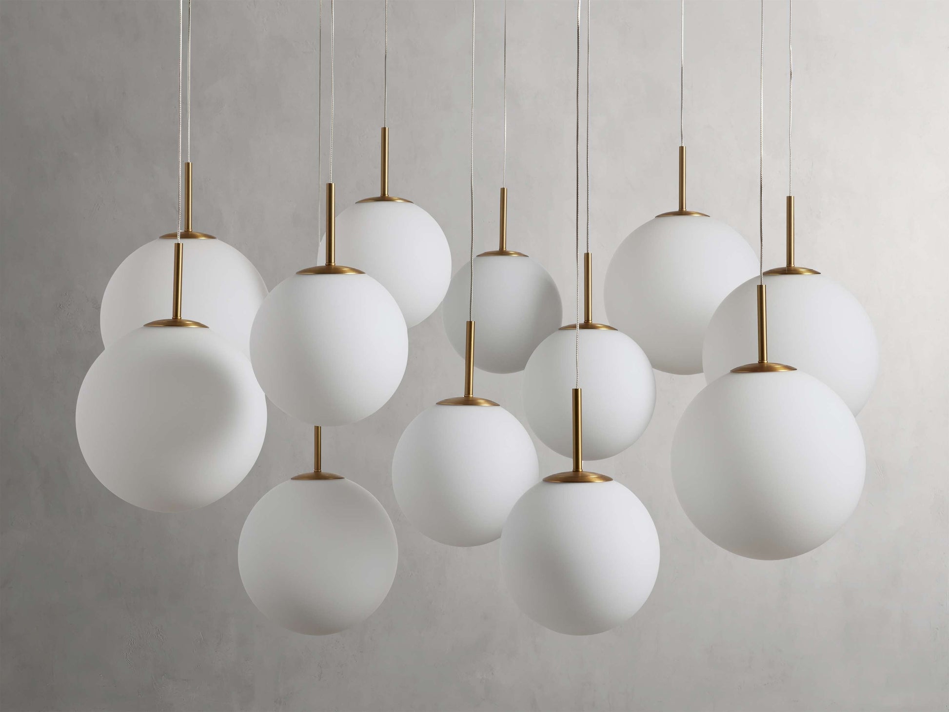 Casen Brass Globe LED Chandelier