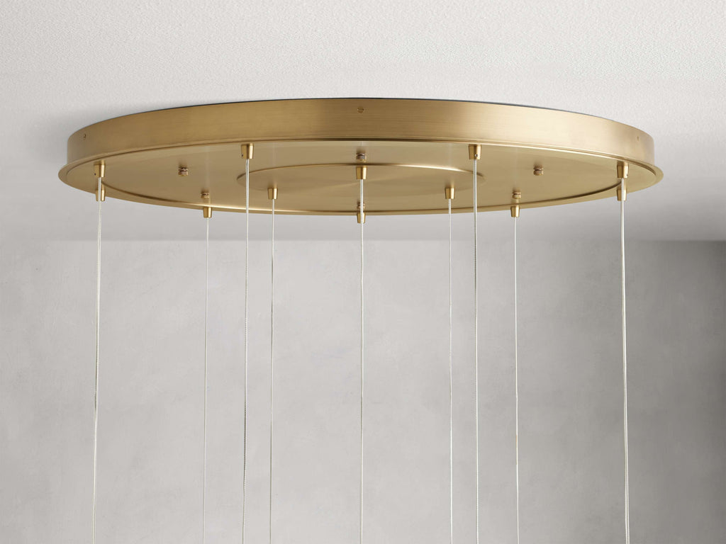 Casen Brass Globe LED Chandelier