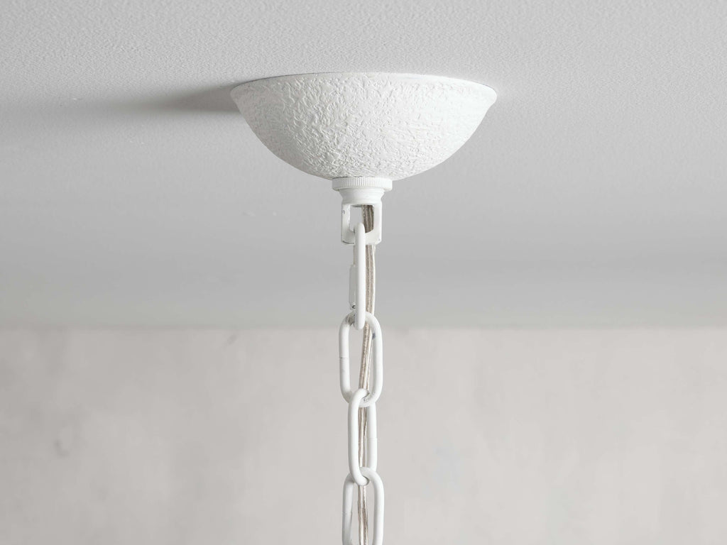 Dorsey Plaster Shade Round Chandelier