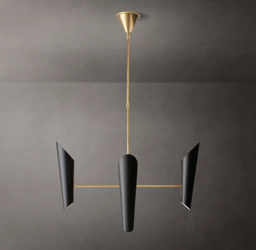 Franca Round Brass Chandelier