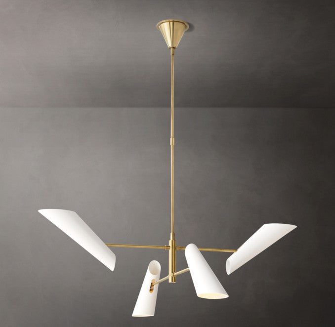 Franca Round Brass Chandelier