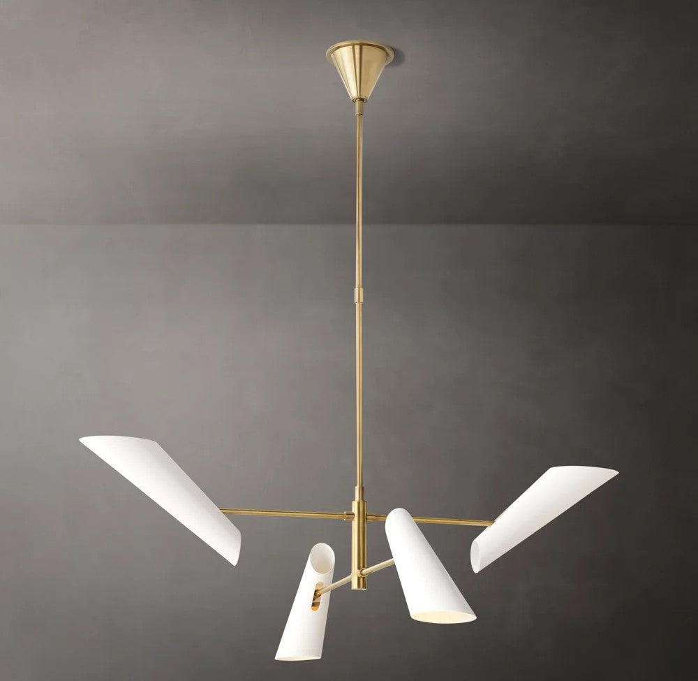 Franca Round Brass Chandelier