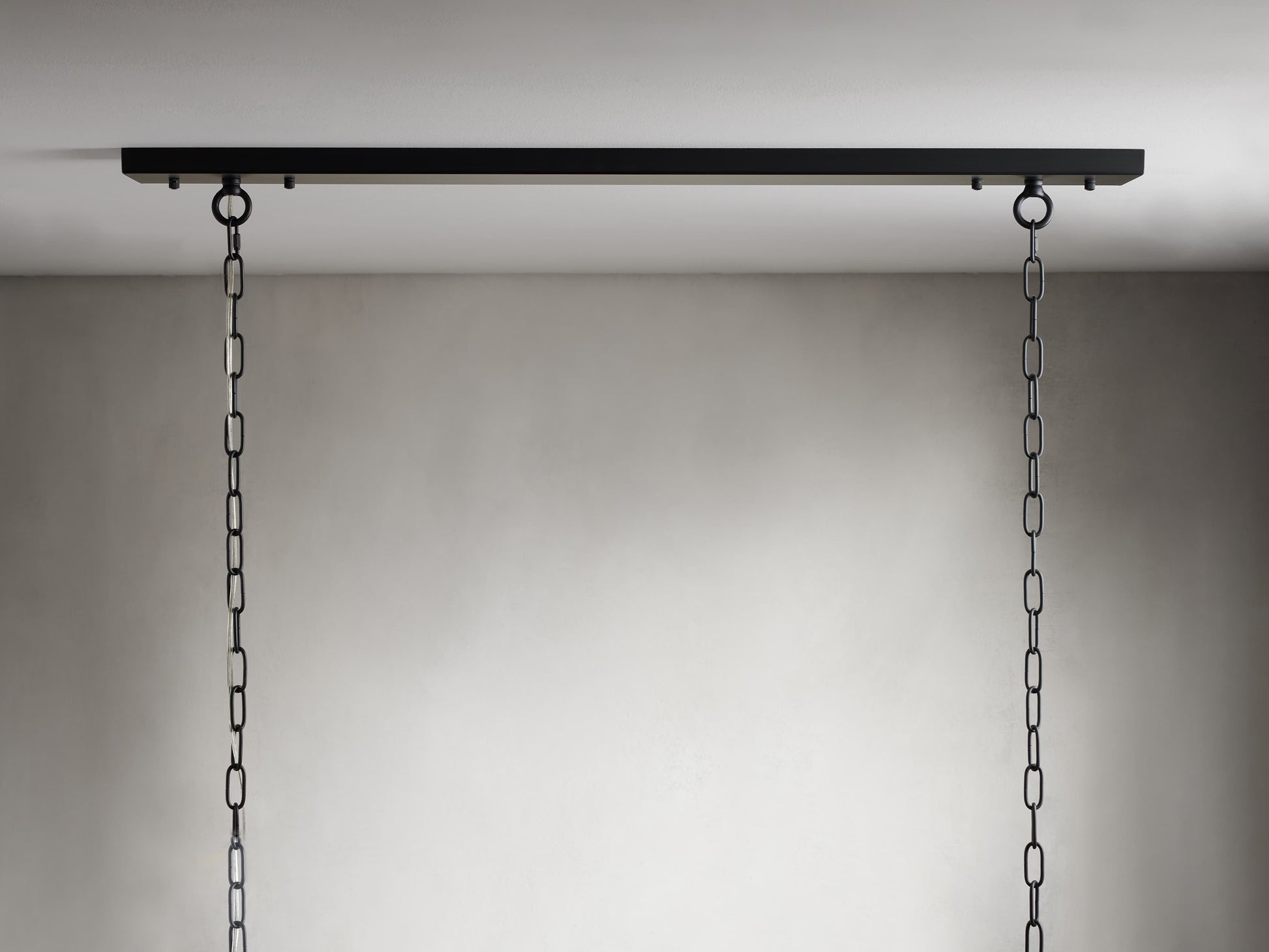 Garnet Geometric Iron Linear Chandelier