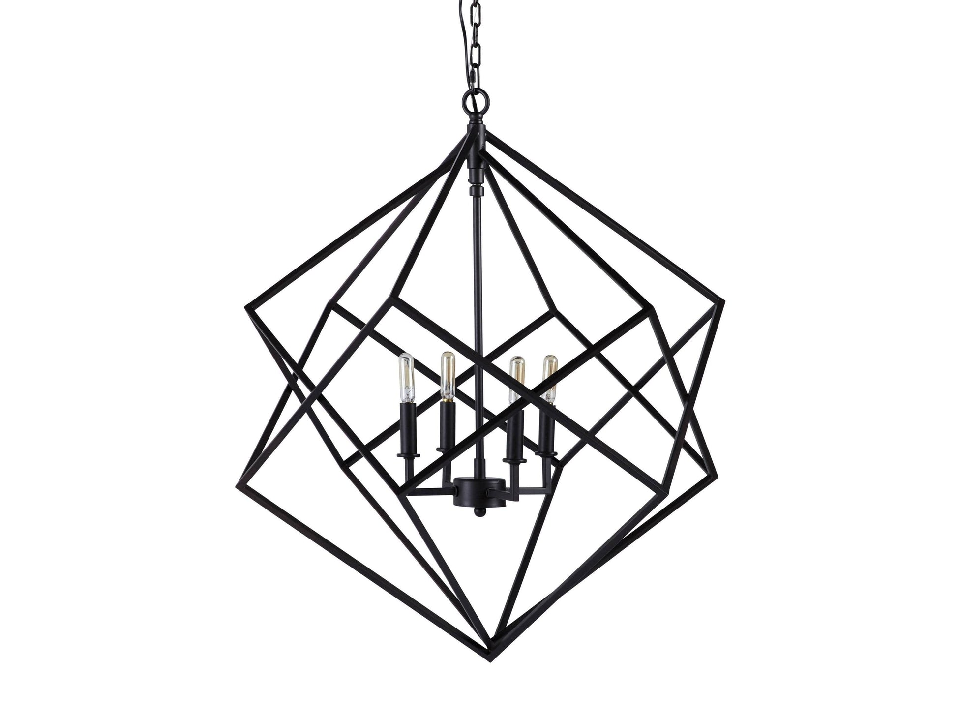 Geode Iron Hemisphere Chandelier