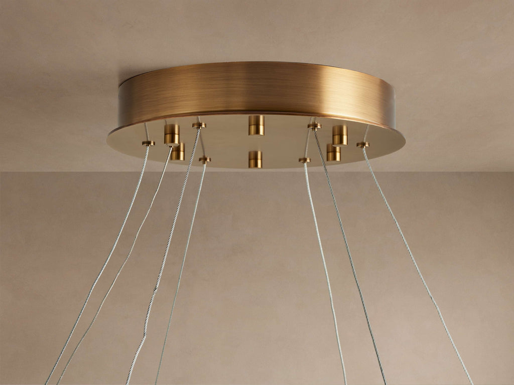 Halima Alabaster LED Halo Chandelier