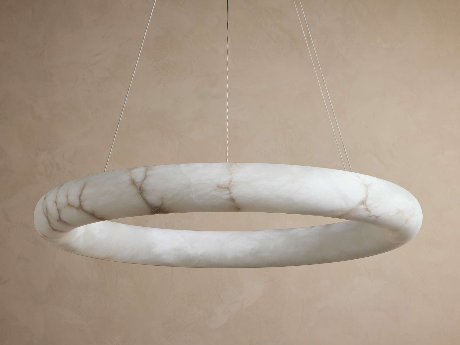 Halima Alabaster LED Halo Chandelier