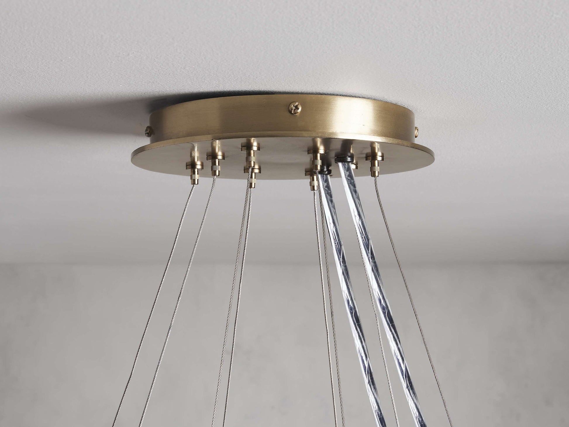 Jeunet Two-Tier Glass Round Chandelier