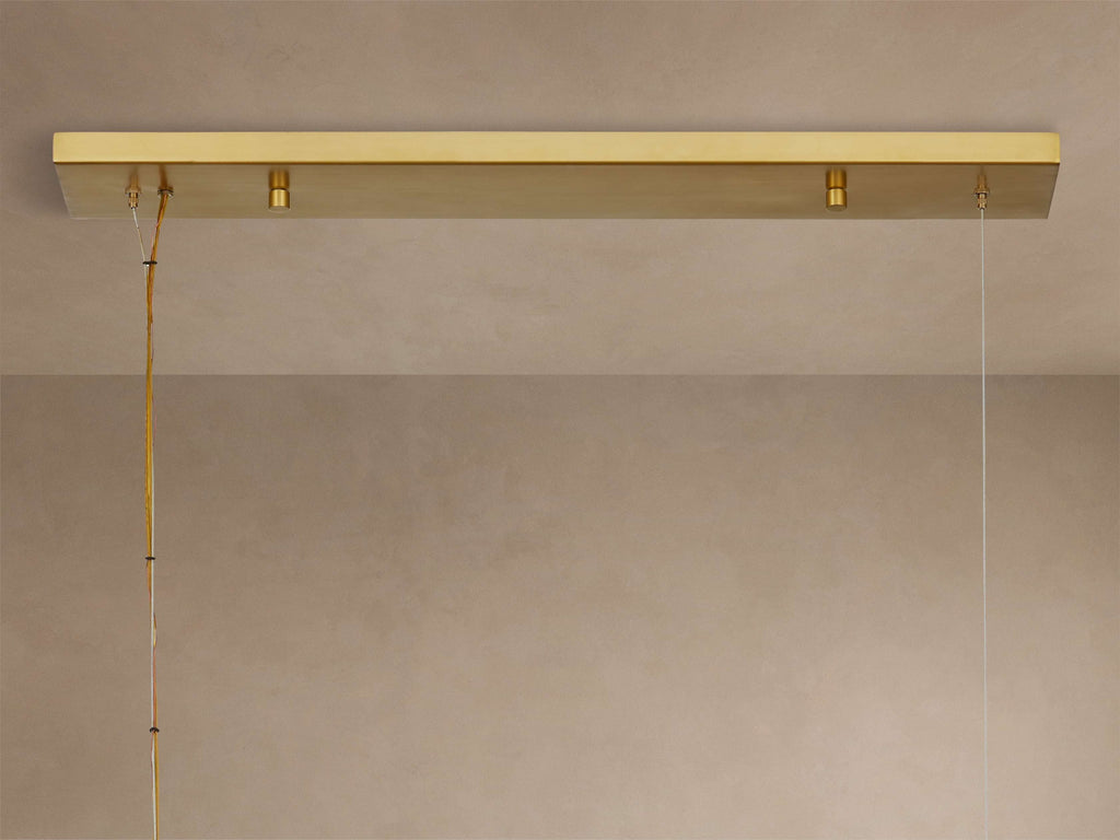 Kinney Brass Globe Linear Chandelier