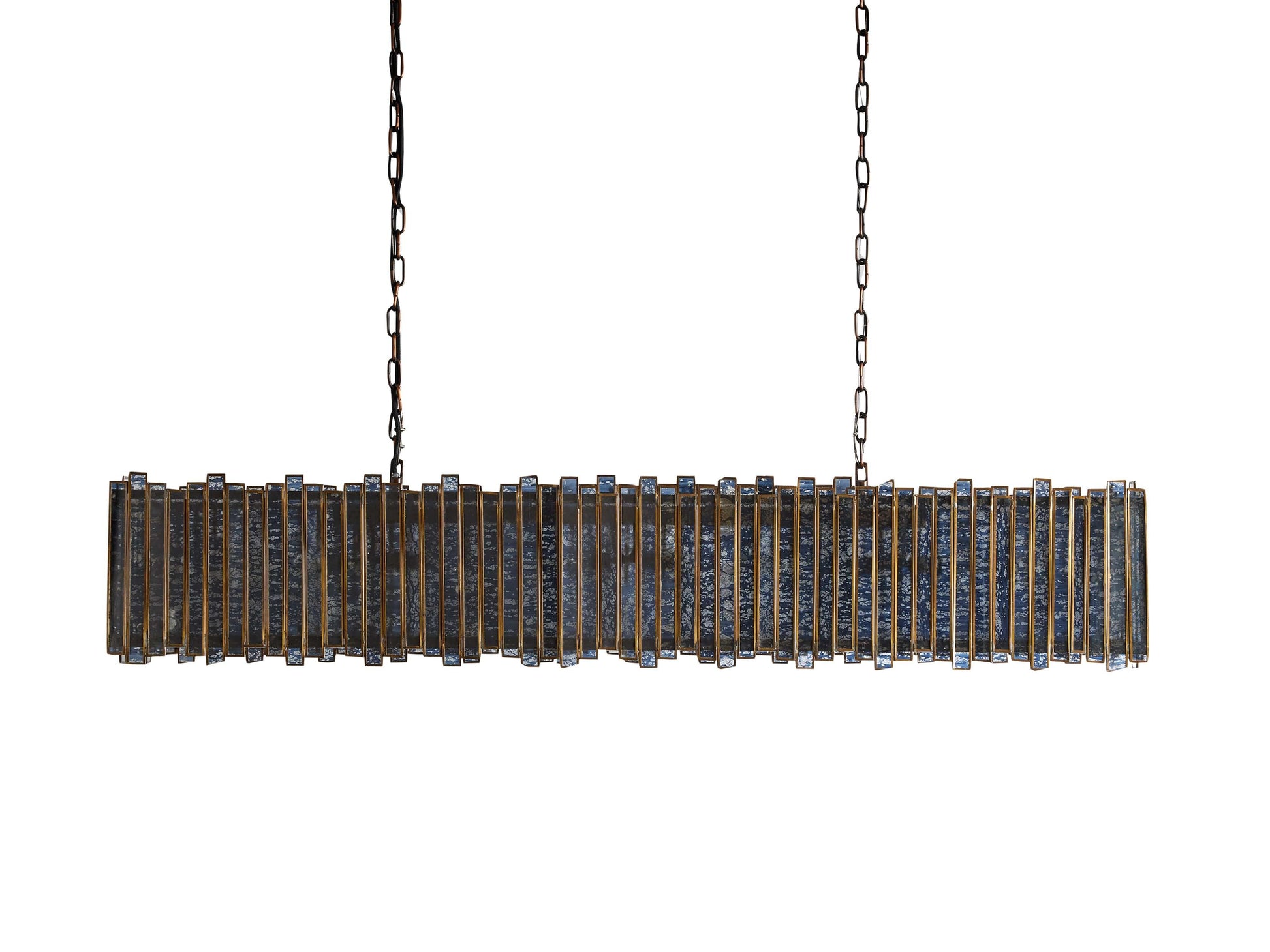 Laila Antique Mirror Rectangular Chandelier