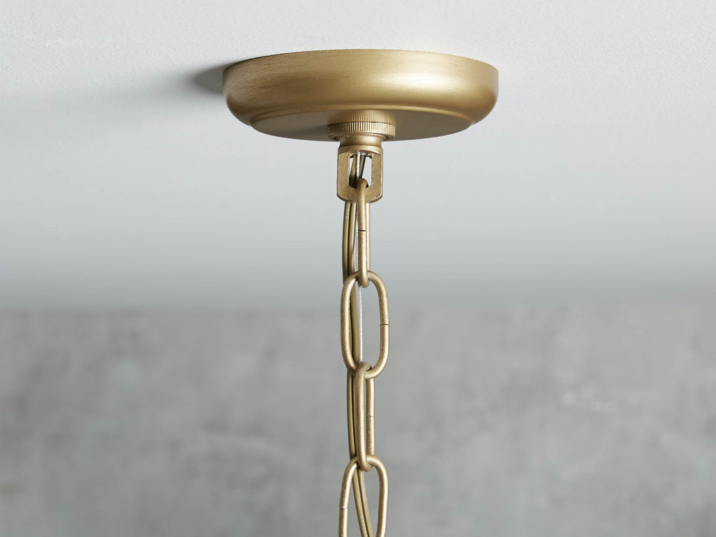 Leyland Art Deco Crystal Chandelier