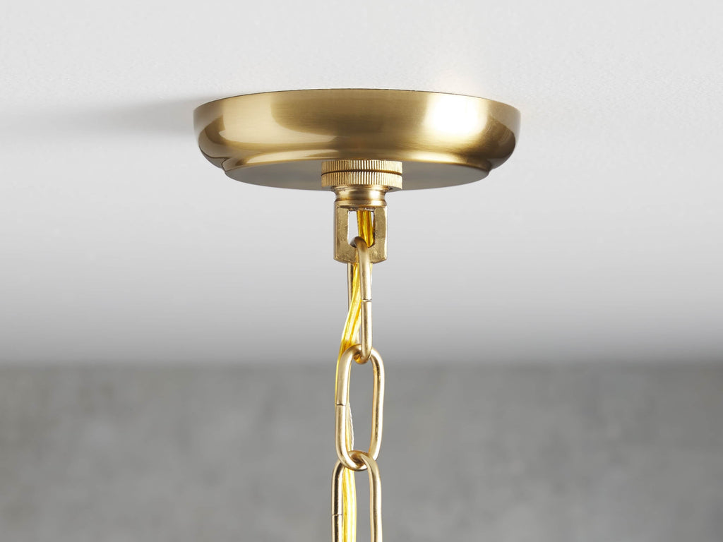 Lily Round Glass Petal Chandelier