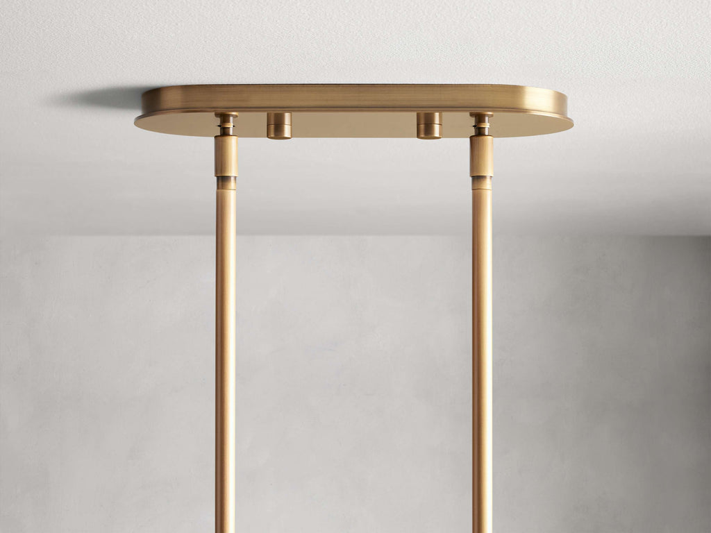 Mandoza Bubble Glass Linear Chandelier