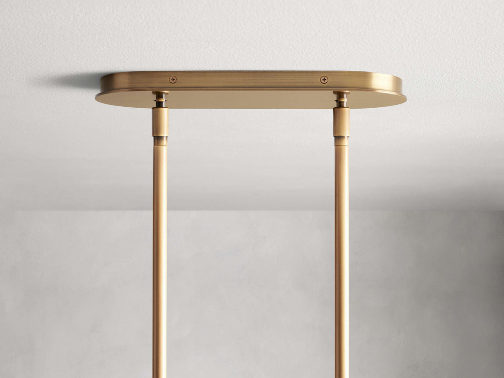 Mandoza Bubble Glass Linear Chandelier