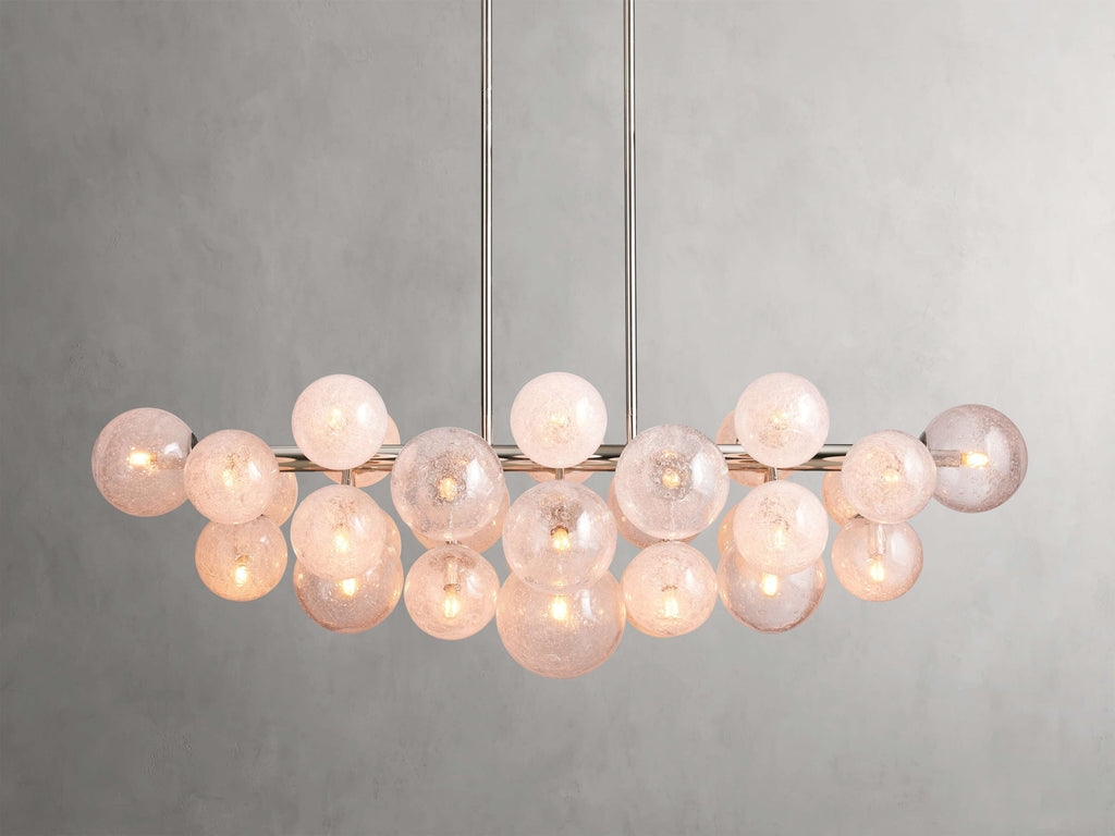Mandoza Bubble Glass Linear Chandelier