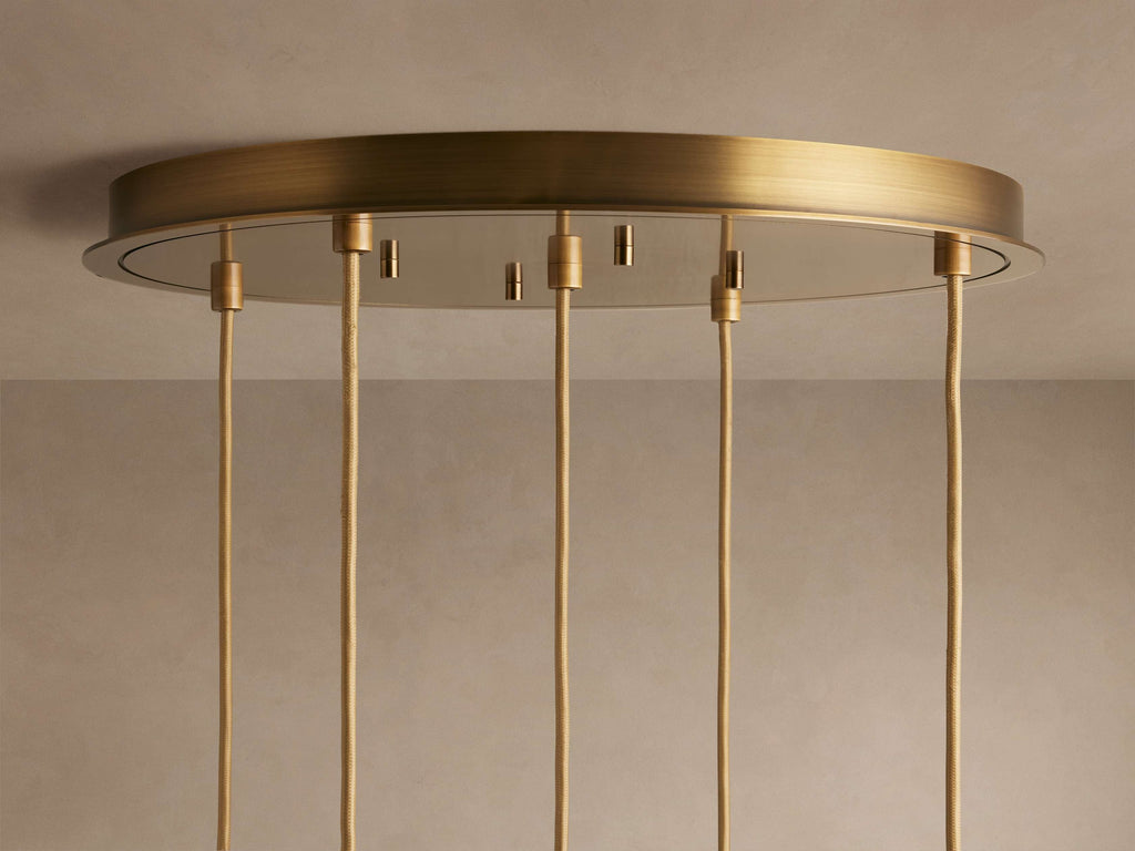 Matthie Ribbed Brass Mini Chandelier