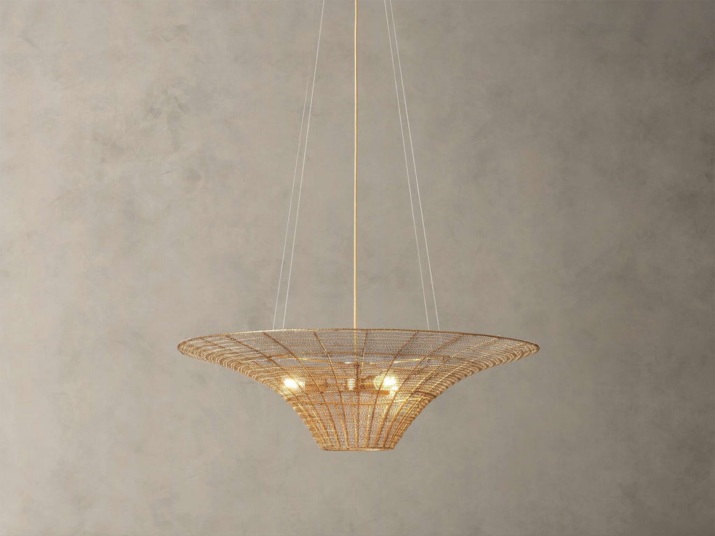 Mirza Woven Mesh Caping Chandelier