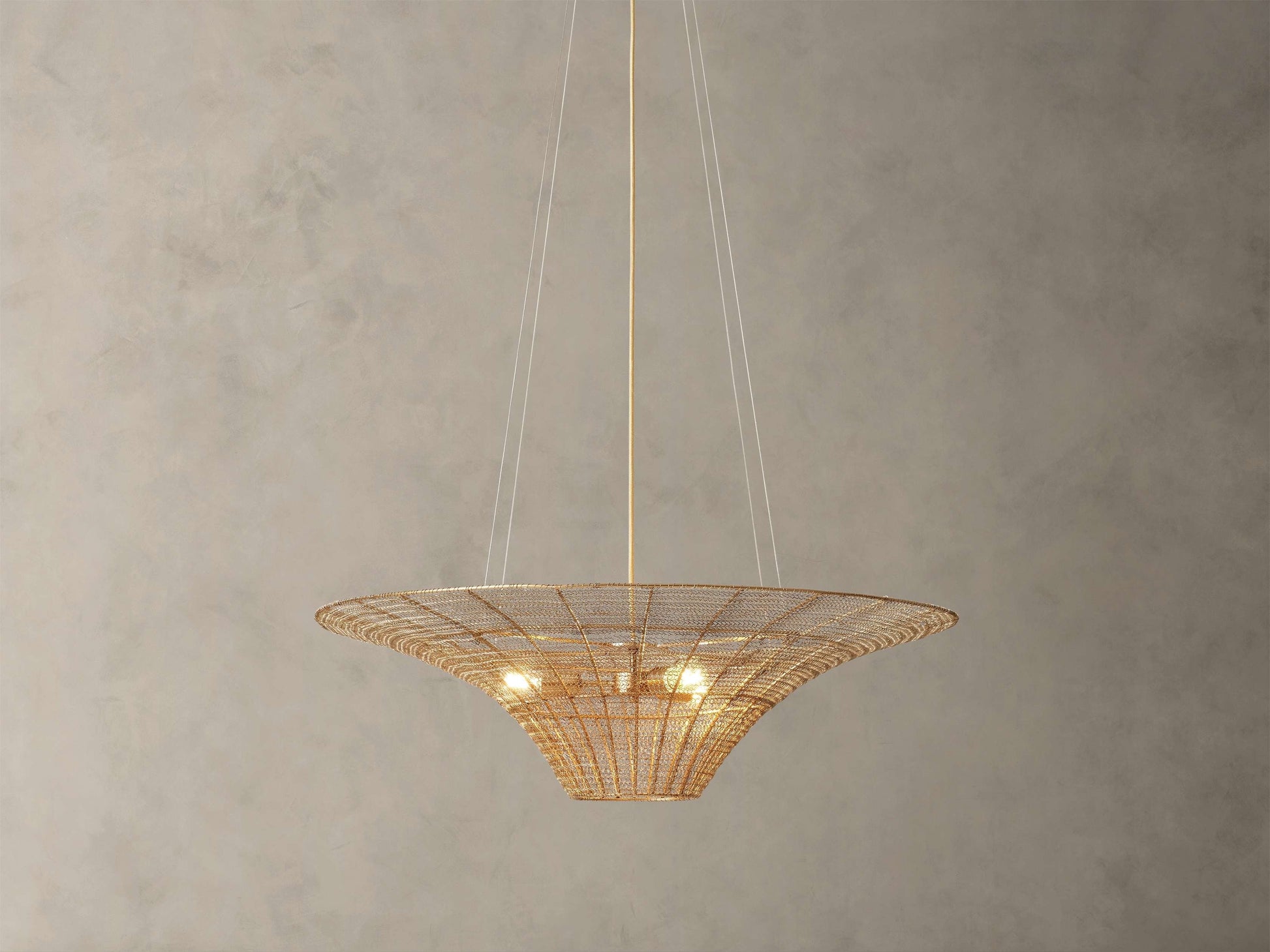 Mirza Woven Mesh Caping Chandelier