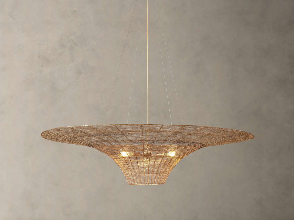 Mirza Woven Mesh Caping Chandelier