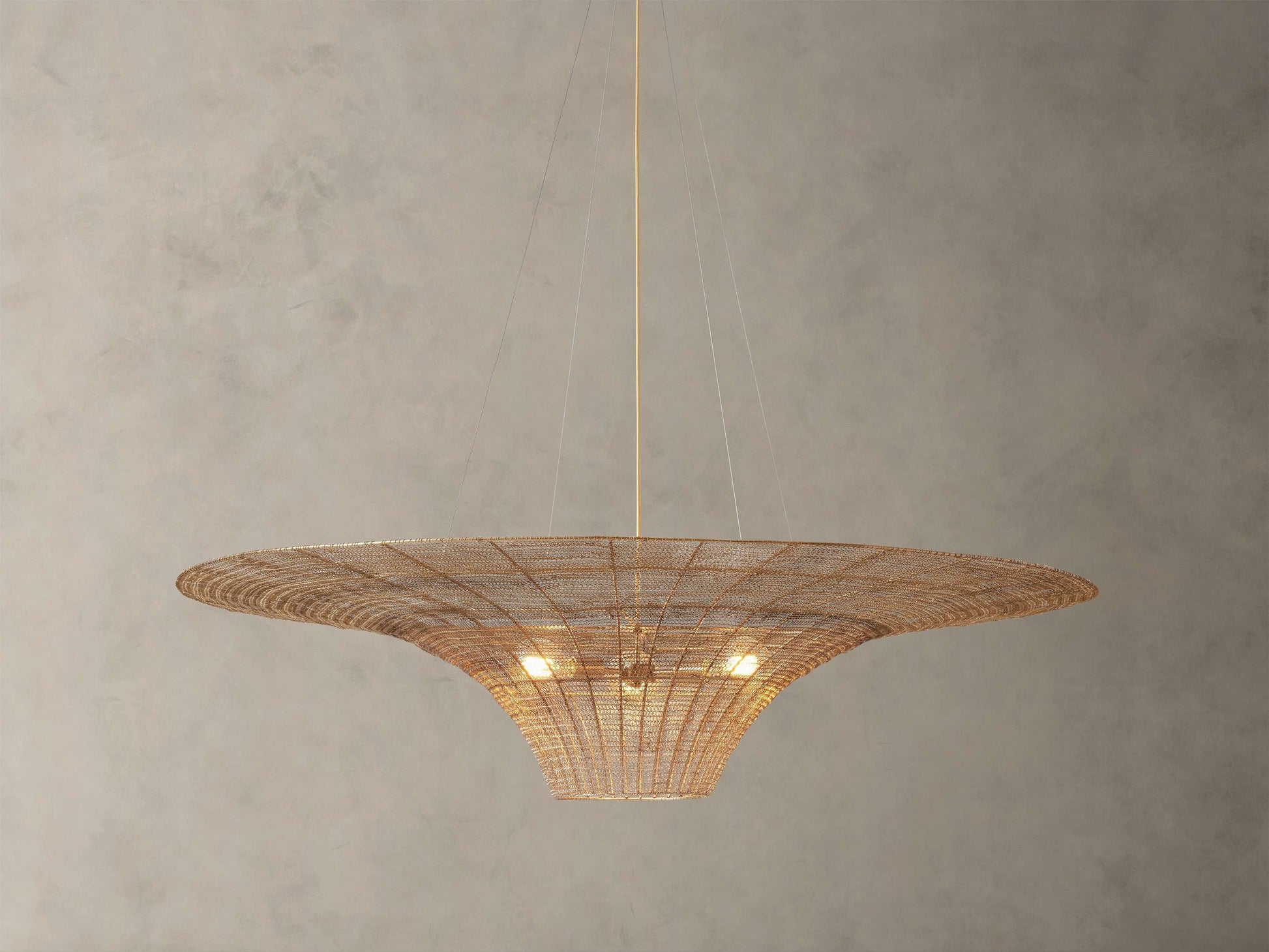 Mirza Woven Mesh Caping Chandelier