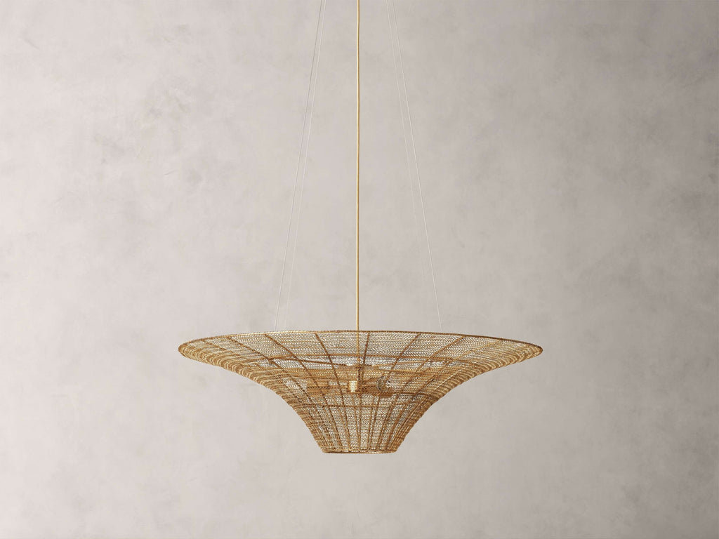 Mirza Woven Mesh Caping Chandelier