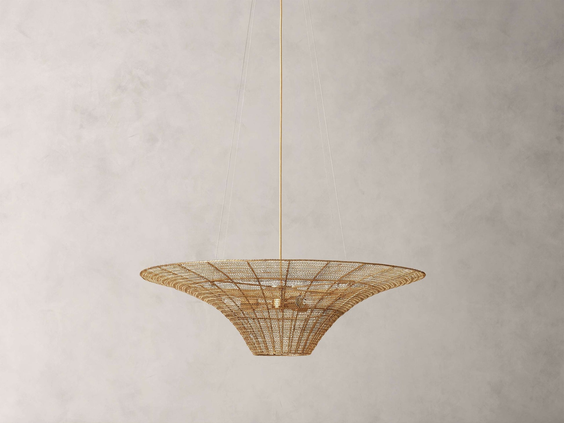 Mirza Woven Mesh Caping Chandelier