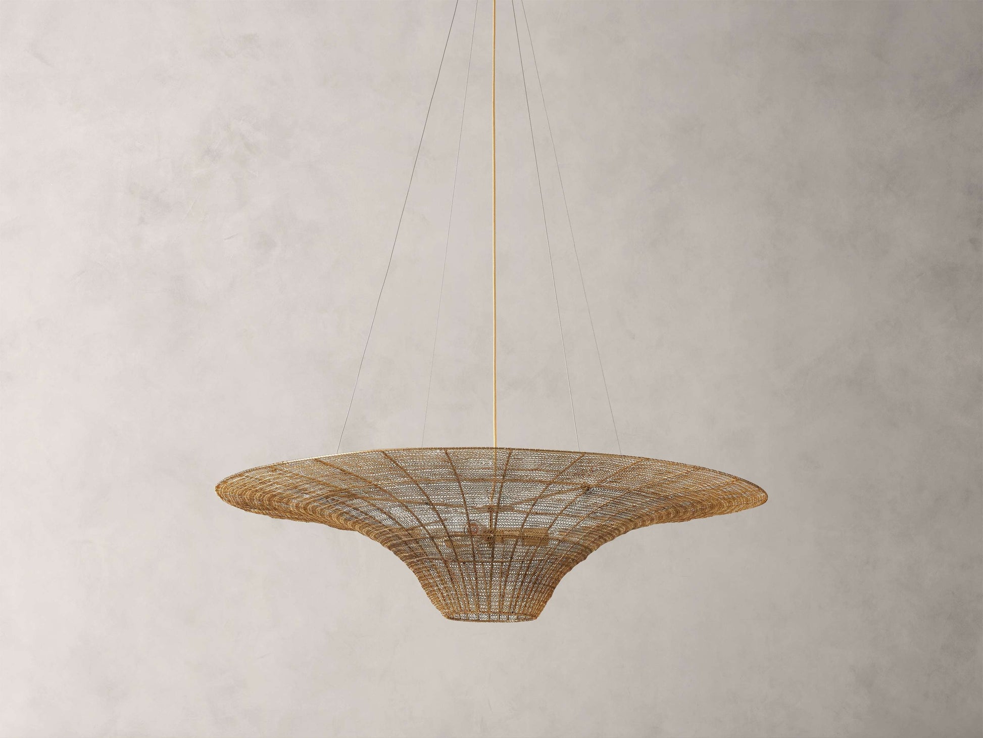 Mirza Woven Mesh Caping Chandelier