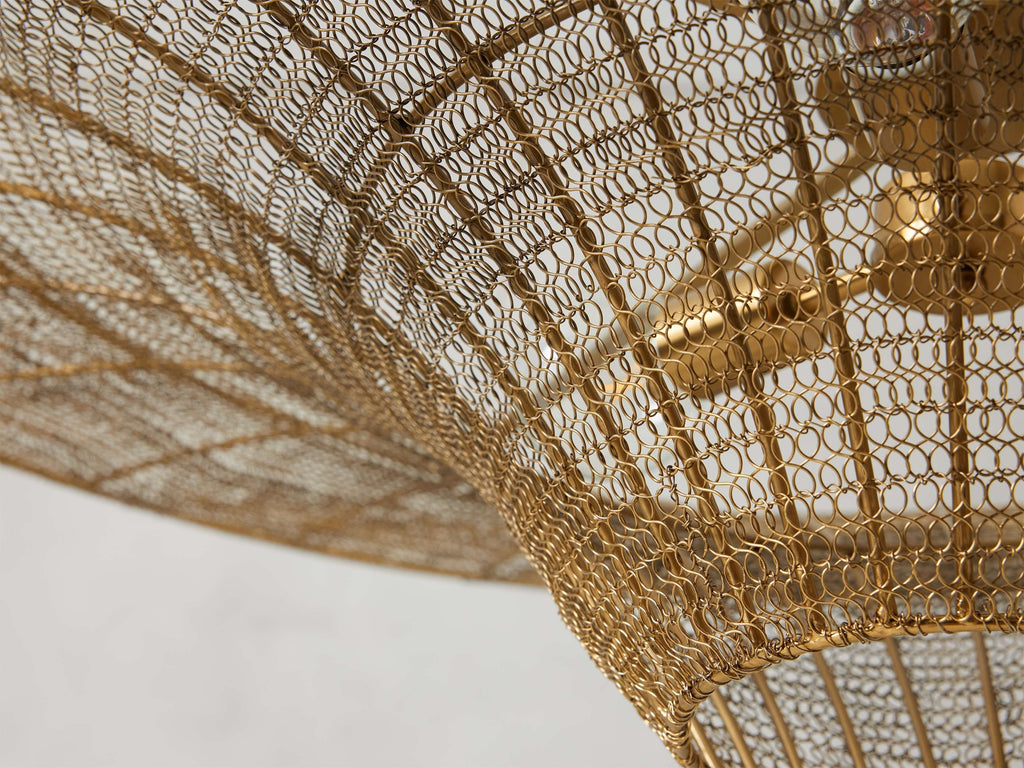 Mirza Woven Mesh Caping Chandelier